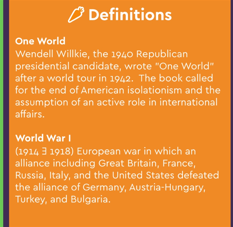 In 100 to 150 words, describe America’s role in world war 1-example-1