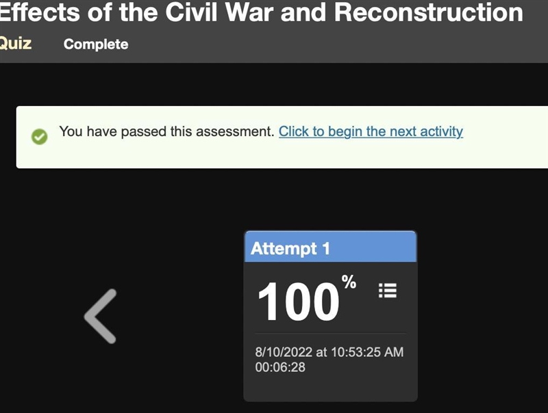 How did Congress approach Reconstruction after the Civil War? It thought that Southern-example-1