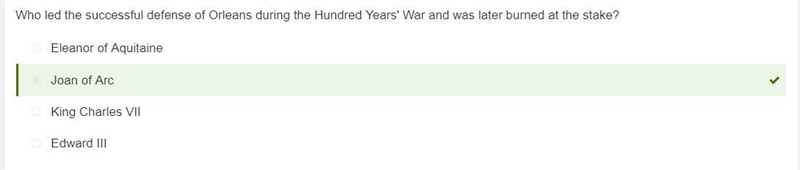 Which two nations fought The Hundred Years' War? Question 1 options: France and Italy-example-2