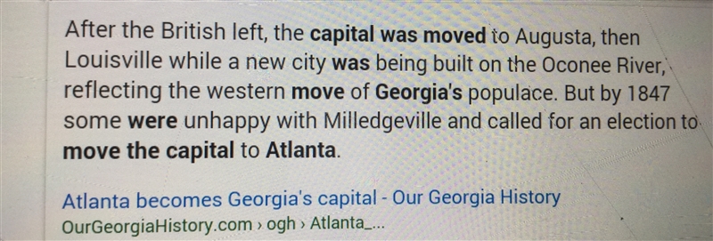 Why did the state of Georgia continue to move its capital cities?-example-1