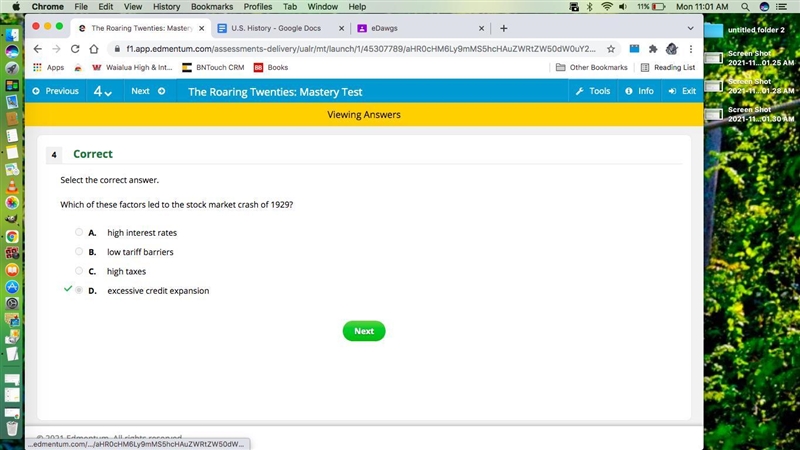 Select the correct answer. Which of these factors led to the stock market crash of-example-1