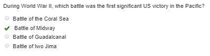 During World War II, which battle was the first significant US victory in the Pacific-example-1