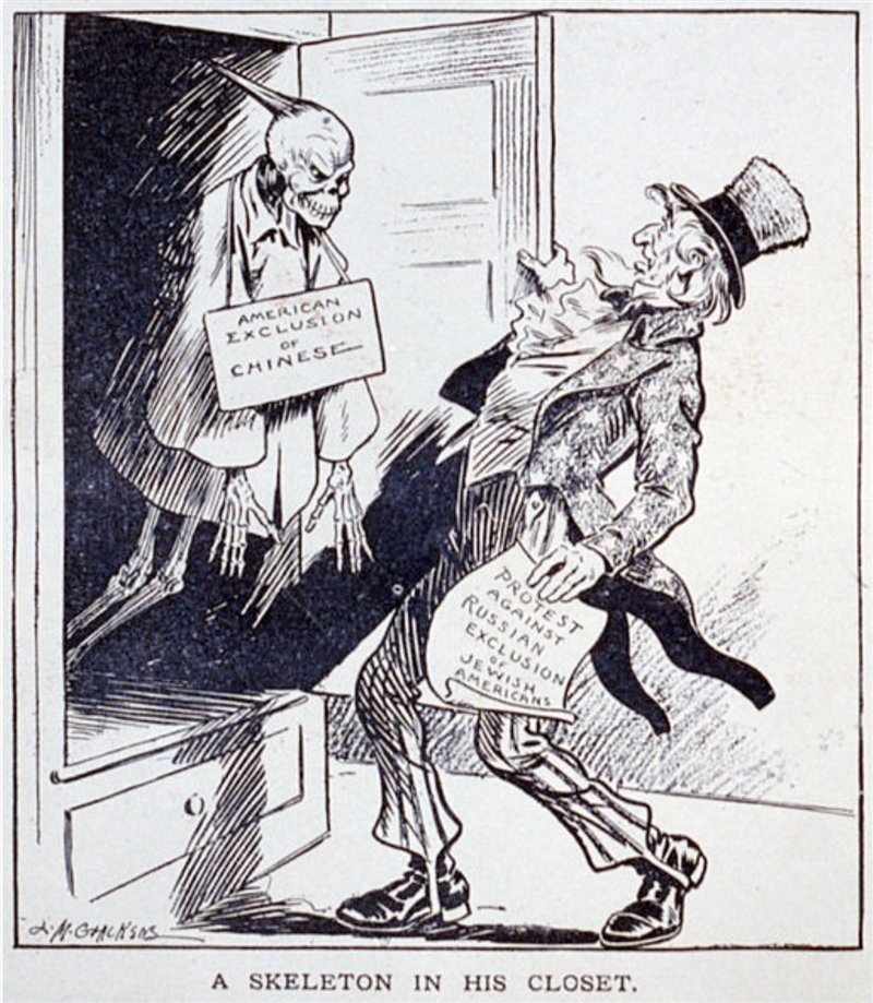 Public Domain What opinion does the cartoonist express about American protests of-example-1