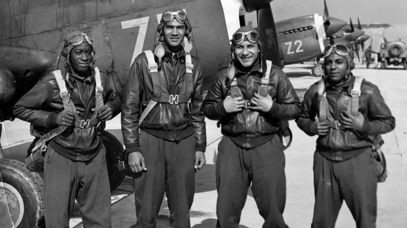 How were the Tuskegee Airmen important for the growing idea of racial equality in-example-1