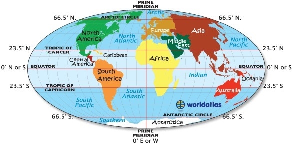 Is all of south america below the tropic of cancer?-example-1