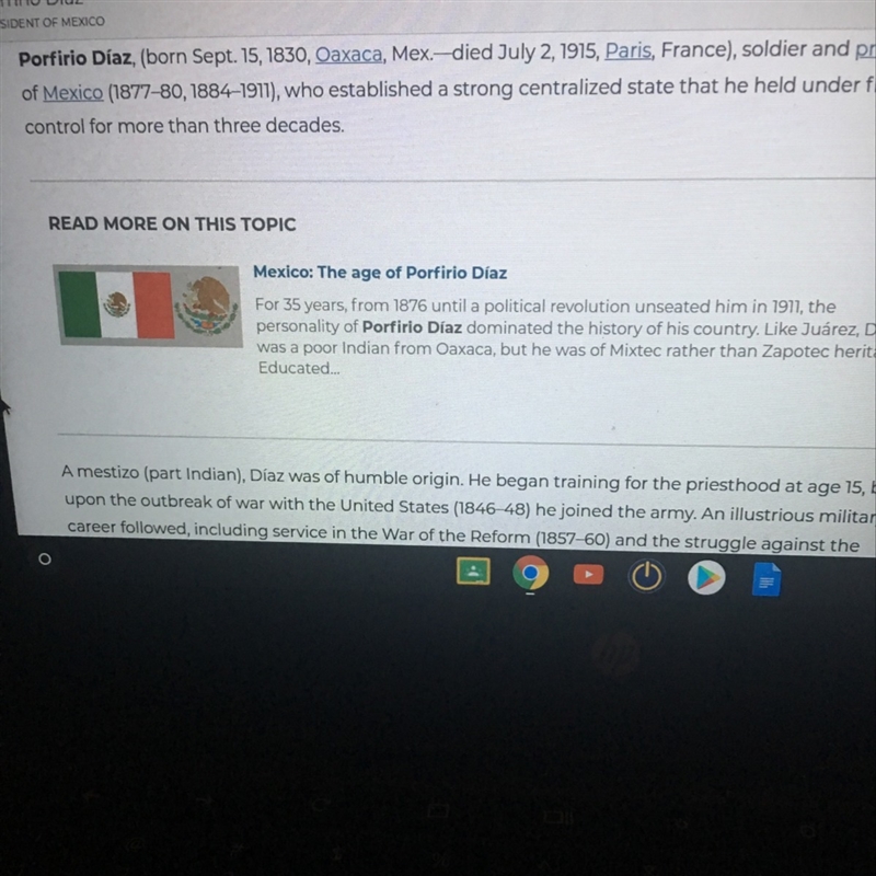 How was the third re-election of Porfirio Diaz carried out in 1884?-example-1