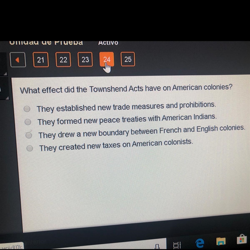 What affect did the townshend acts have on American colonies-example-1