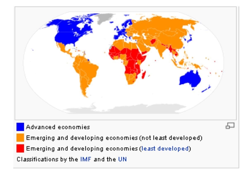 Based on the map, in which continent do people enjoy the BEST quality of life? A) Asia-example-1