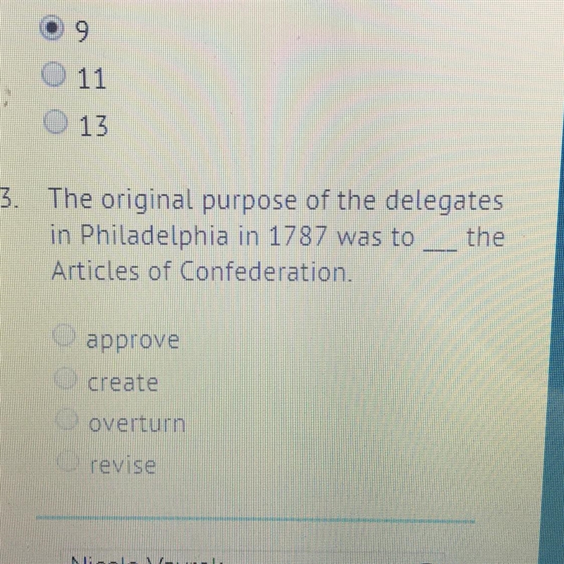 the original purpose of the delegates in Philadelphia in 1787 was to ...... the articles-example-1