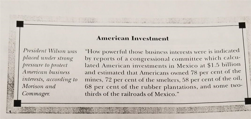 How was the U.S able to control and own industries in Mexico and in other Latin American-example-1