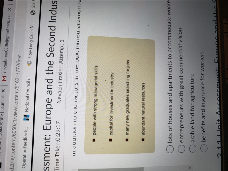 In addition to the factors on the box, industrialization requires________¿-example-1