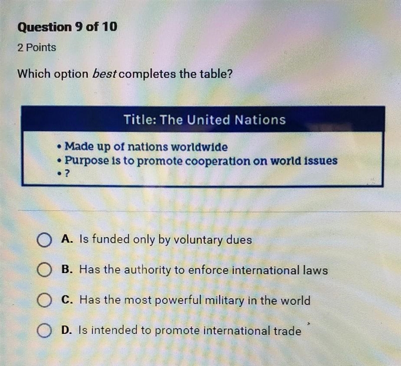 Which option best completes the table?​ PLEASE AWNSER ASAP-example-1