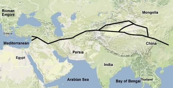 HELP PLEASE...This map represents a network of roads that existed in whole or in part-example-1