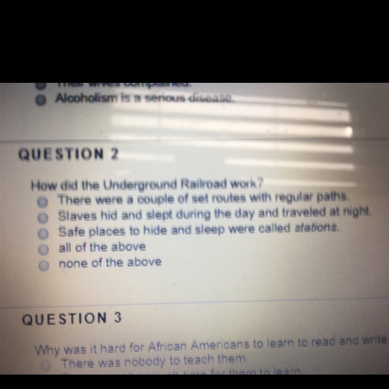 30 POINTS!!!!!!How did the Underground Railroad work?-example-1