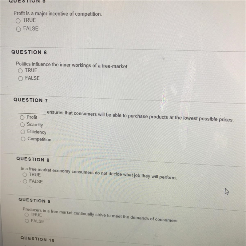 Need help for questions 5-9 somebody-example-1