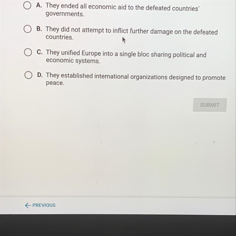 how were the peace plans that ended World War II different from the treaty of versailles-example-1