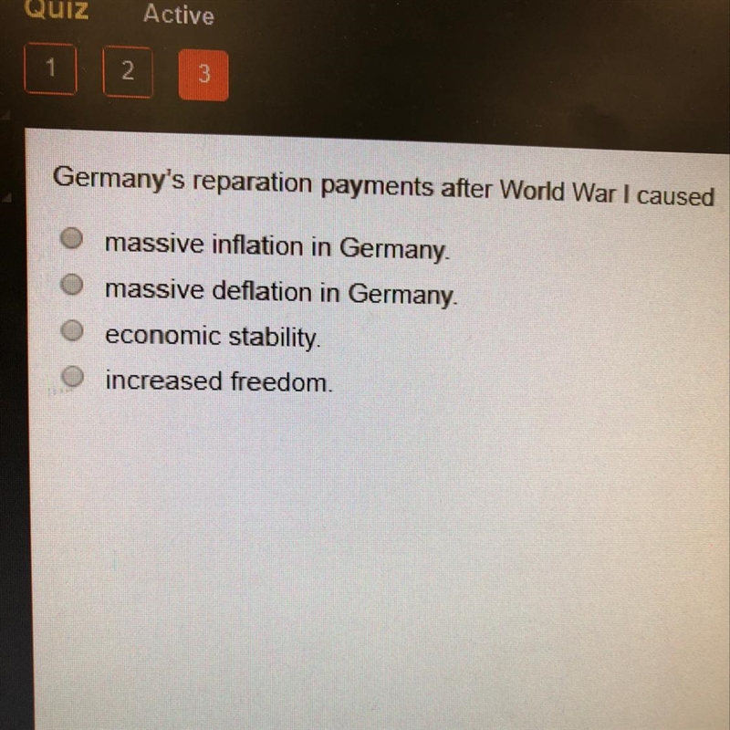 What is Germany’s reparation payment after world war 1 caused-example-1