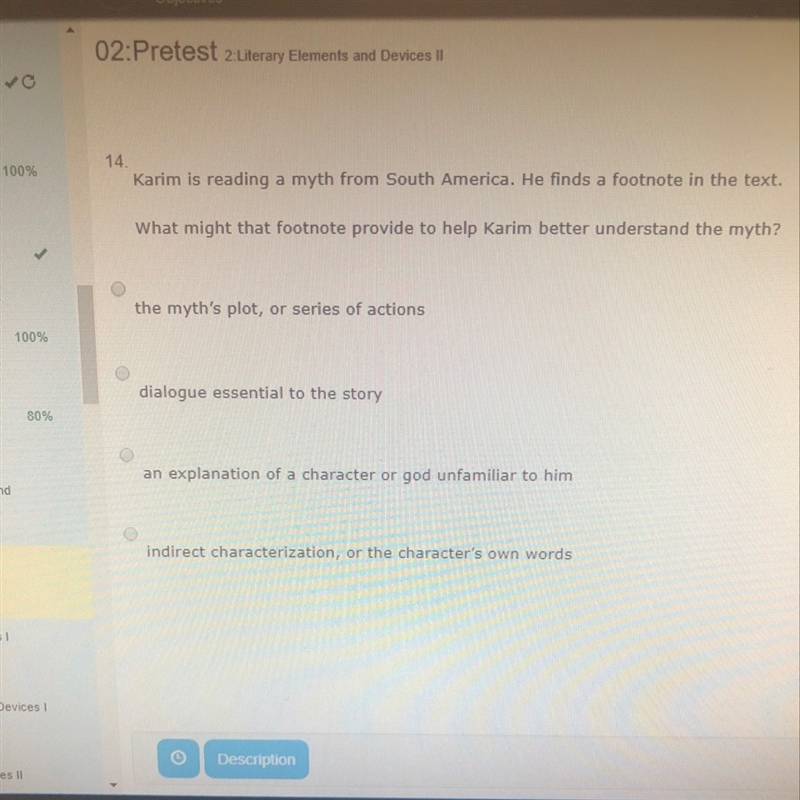 Karina is reading a myth from South America . What is the answer???-example-1