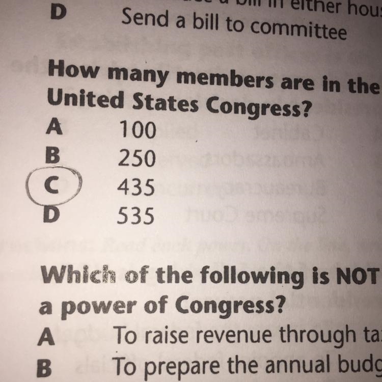 How many members are in the United States Congress-example-1