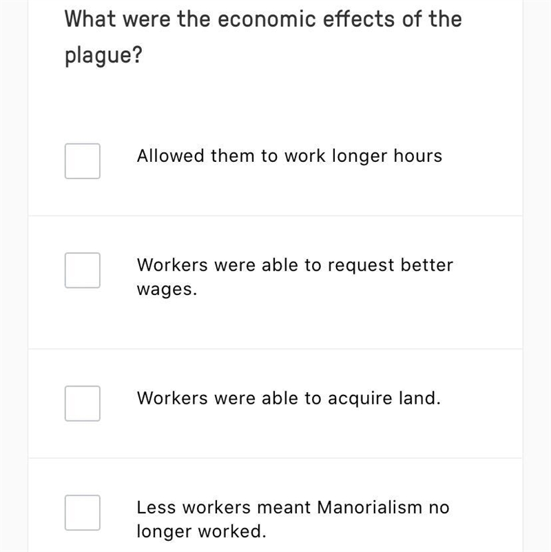 What were economic effects of the plague-example-1