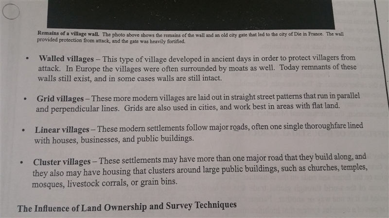 REALLY EASY!!! Ready and answer Can someone give me pros and cons of a cluster village-example-1