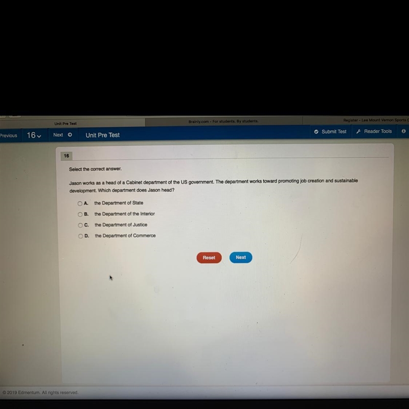 Which department does Jason head?-example-1