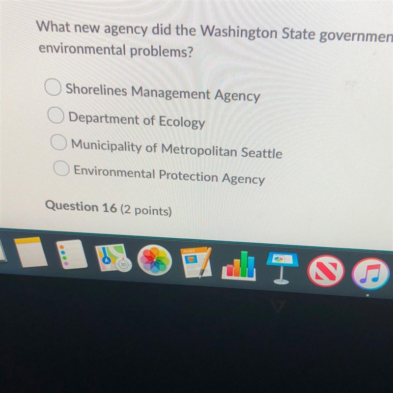 What new agency did the Washington state government create in 1971 to deal with environmental-example-1