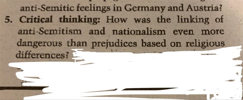 I need help!! It’s about the holocaust. The critical thinking question please.-example-1