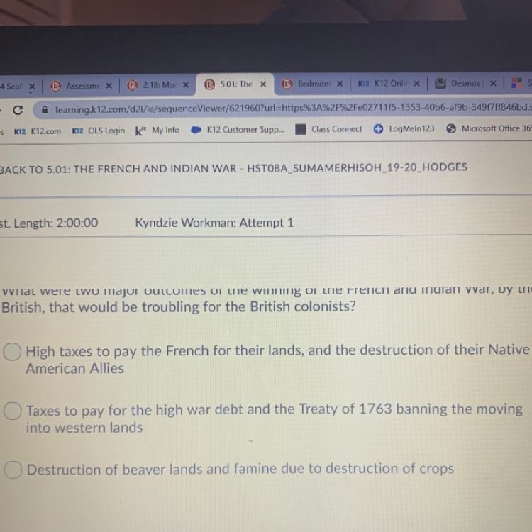 what were two major outcomes of the winning of the french and indian war by the british-example-1