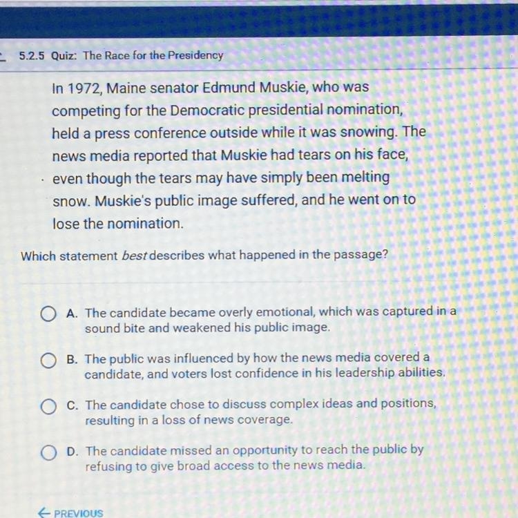 Which statement best describes what happened in the passage?-example-1