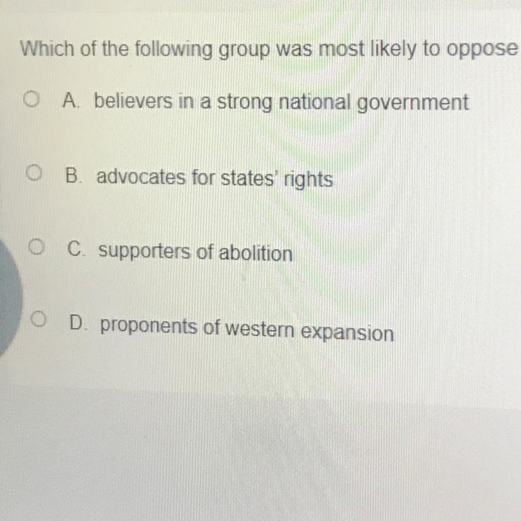 Which of the following group was most likely to oppose the Marburg v. Madison decision-example-1