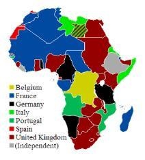 Carefully examine the map above. Based on your knowledge of colonialism in Africa-example-1