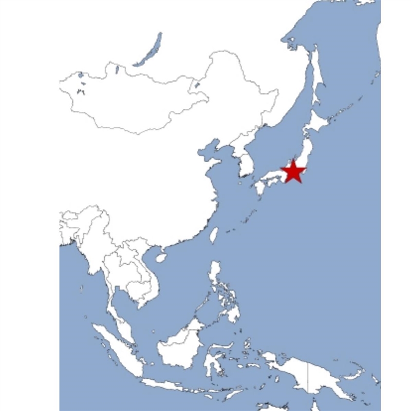 On the map of Asia, the star is marking which of the following countries?-example-1