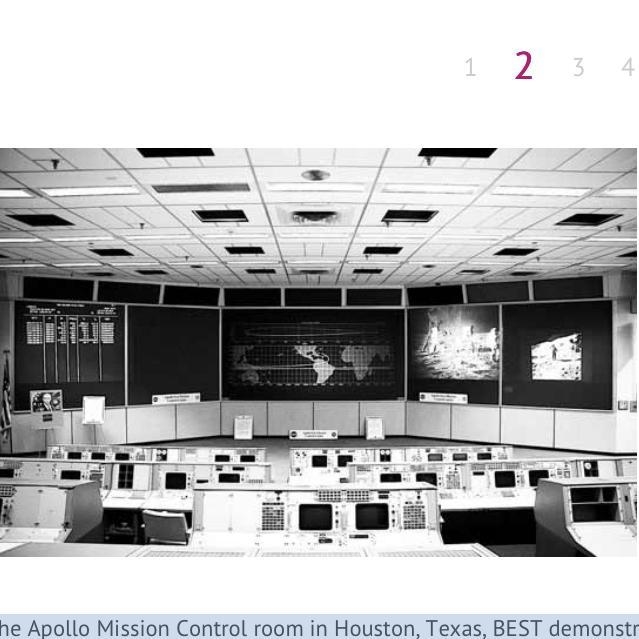 The photograph above of the Apollo Mission Control room in Houston, Texas, BEST demonstrates-example-1