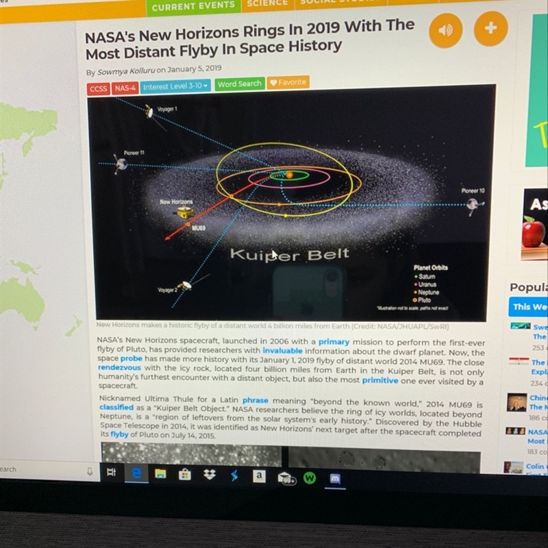 Article name NASA’s new horizons rings in 2019 with the most distant flyby in dove-example-1