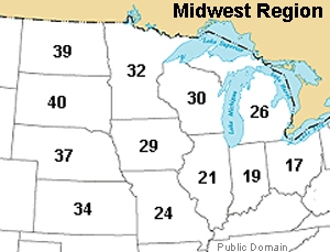 Using the map above, what number is on the state with the capital city of Jefferson-example-1