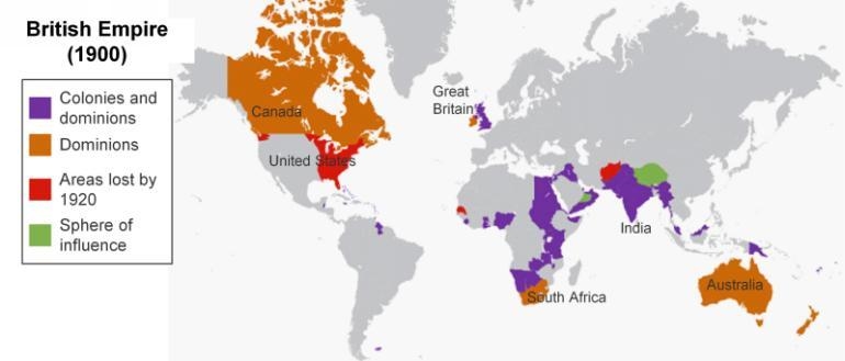 The map shows the British Empire in 1900. This map could help a writer draft a document-example-1