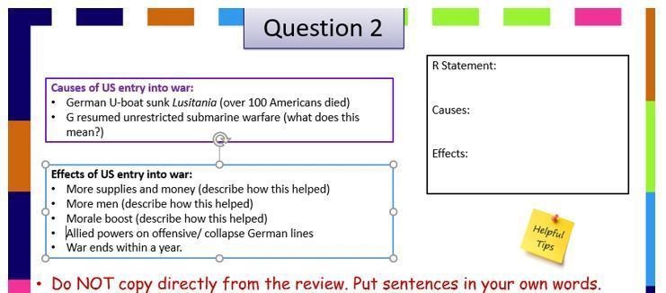 Write a paragraph describing the events that led to the U.S. entry into World War-example-1