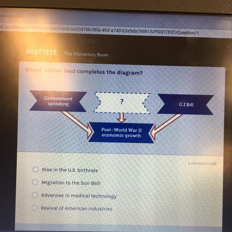 Which option best completes the diagram?-example-1