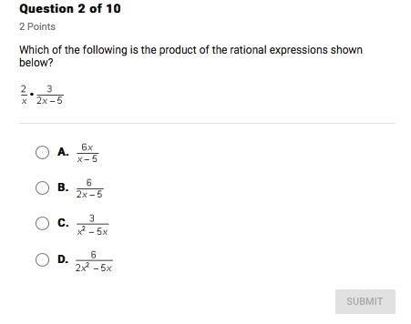 Which of the following is the product of the rational expression shown below?-example-1