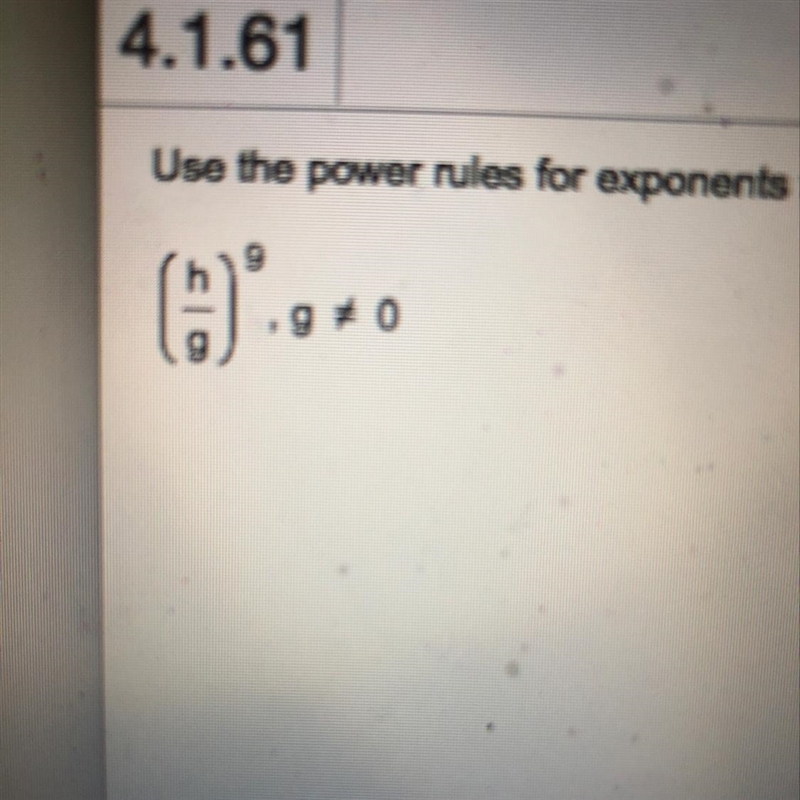 Use the power rules for exponents to simplify the expression. (Type as a fraction-example-1