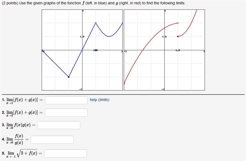 Need help finding the following functions using the graphs.-example-1