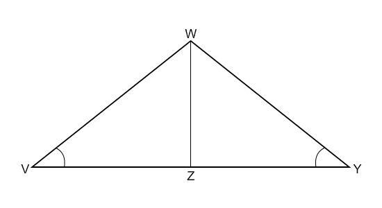 If WZ is the perpendicular bisector of VY , what conclusion can you make? VWZ=YWZ-example-1