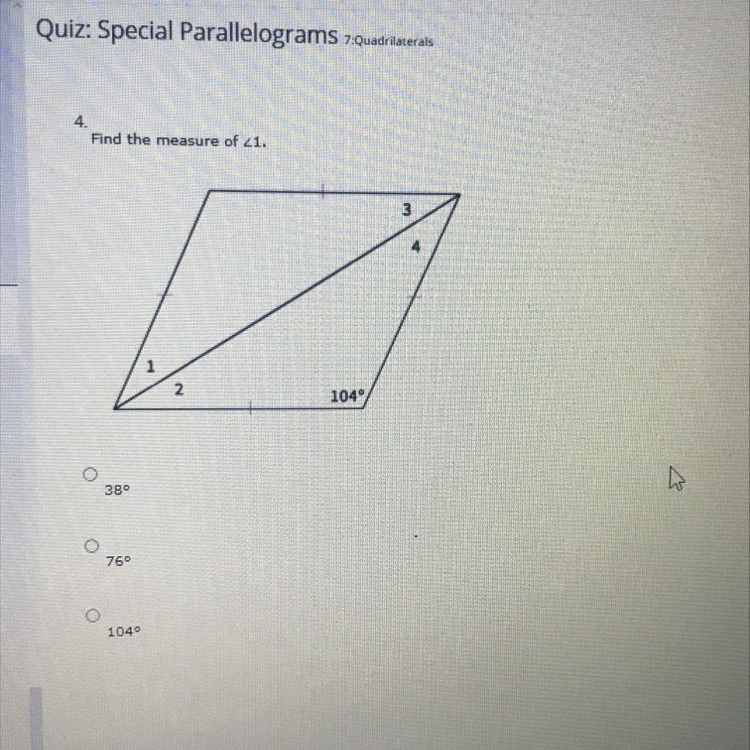 Find the measure of angle one-example-1