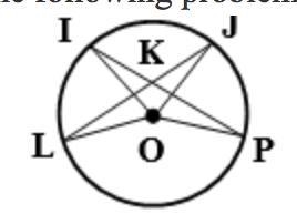 Measure of angle LOI= 38 degrees Measure of angle JOP= 84 degrees Find measure of-example-1