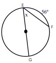 Find x. A. 124 B.56 C.62 D.28-example-1