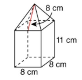 What is the surface area of the figure shown?-example-1