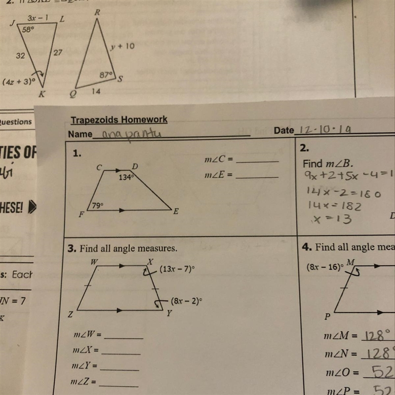 I need help with one and two please!-example-1