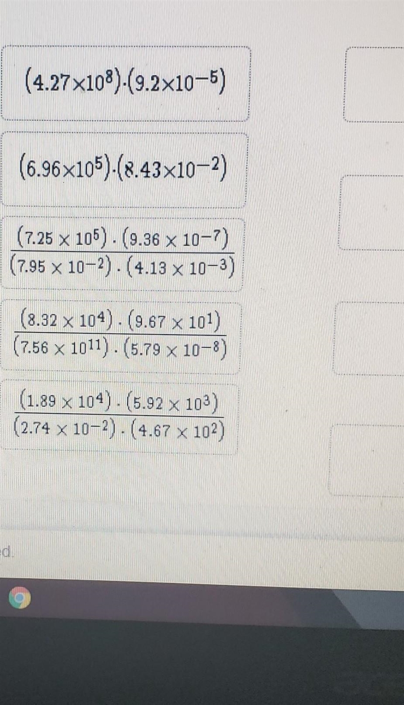 simplify the mathematical expressions and arrange them in order of their values from-example-1