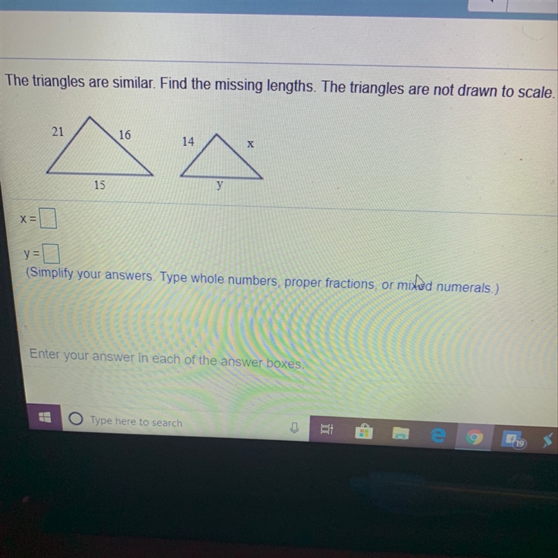 How do I find out the two missing lengths-example-1